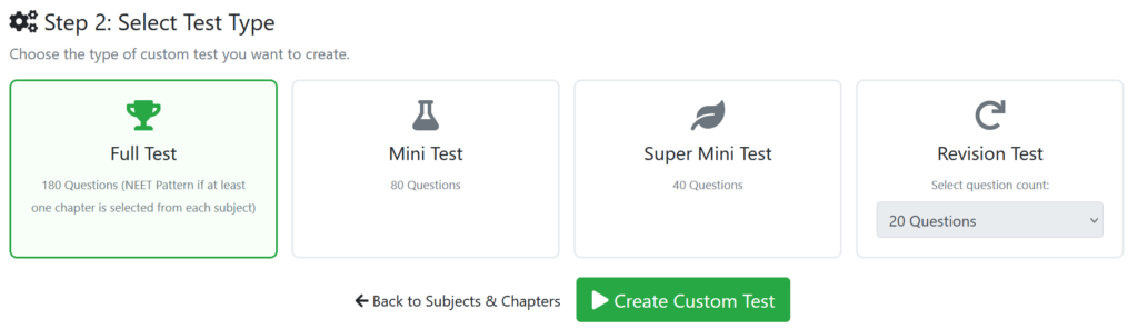 Custom test types