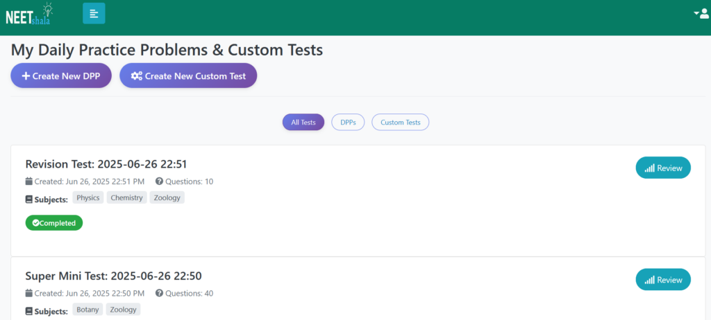 Test list