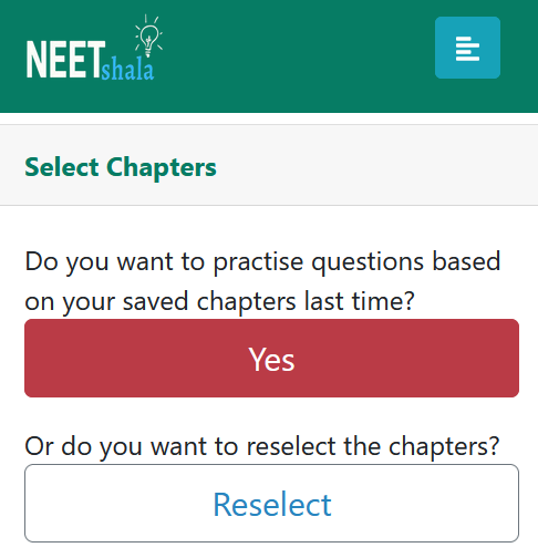 Reselect chapters