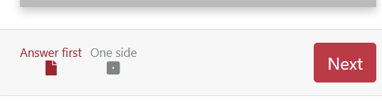 Flashcards with Answer first mode