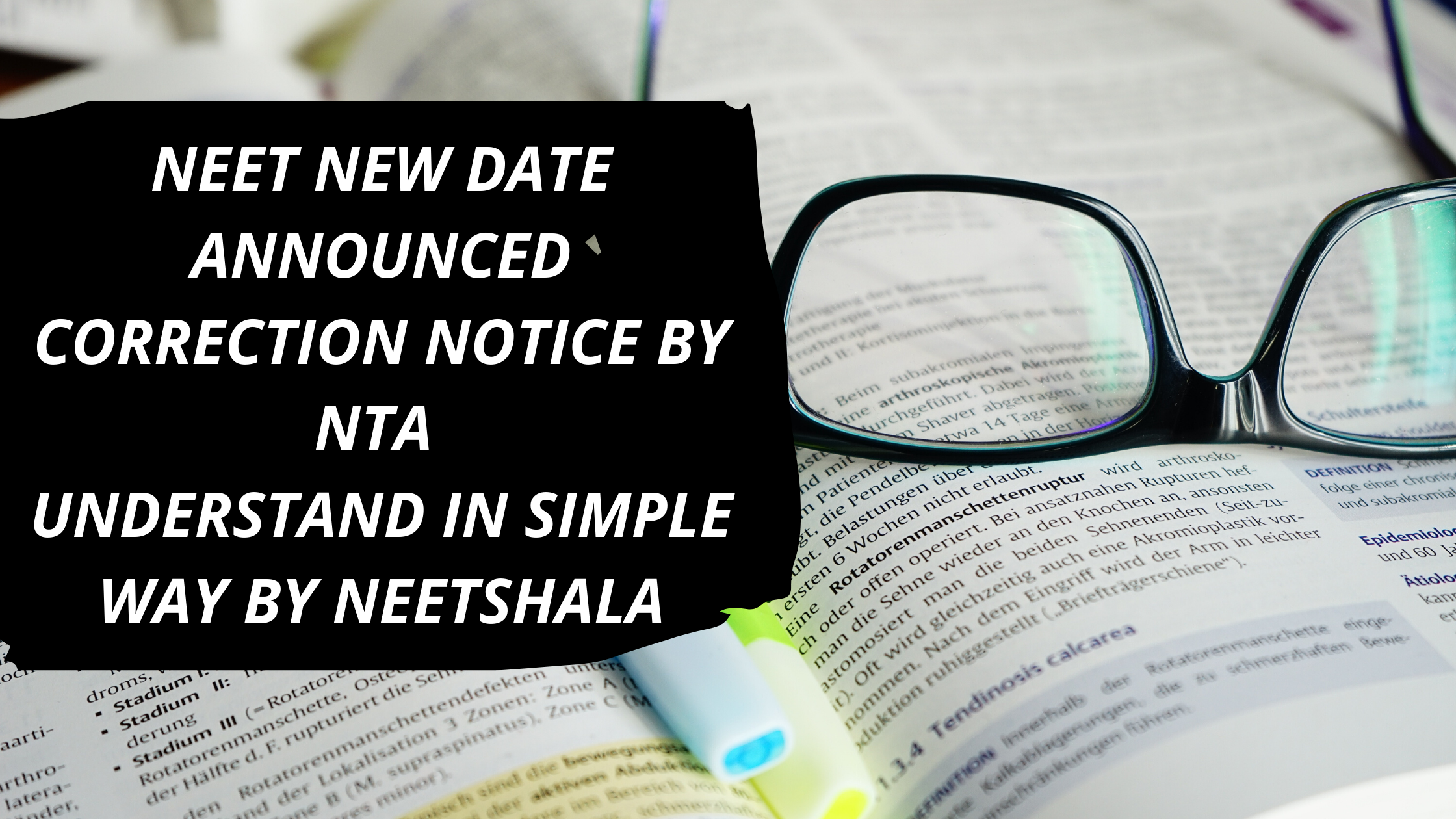 NEET2020- New Date Announced|Correction facility by NTA